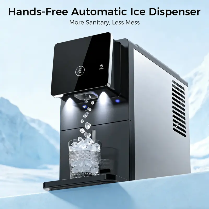 Self-Dispensing Nugget Ice Maker — 33lbs/Day, Ready in 15 Min